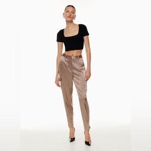 Babaton Aritizia Refined Satin Cargo Pants | Size 2